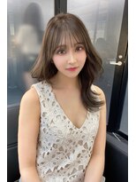 ランズ(LANDS)&nbsp;ワンホンへア 顔まわりレイヤーカット 【韓国ヘア 大阪 梅田】