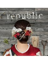 アレックスリパブリック(alex republic)&nbsp;シニヨンヘア