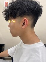 バーバースタイルズ 函館 学生テーパーフェード黒髪ブリーチなしカラー爽やか