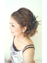 ブリエ(briller) ブリエ☆結婚式スタイル☆ルーズ編みこみ下めカールアップ