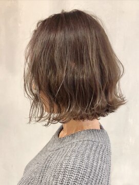 アルバム 銀座(ALBUM GINZA) オリーブアッシュ_外ハネボブアッシュブラウン_ba260781