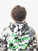 くせ毛風パーマショートレイヤーマッシュ