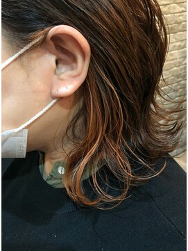 ジェムヘアー(J'aimeHair) インナーカラー・オレンジ