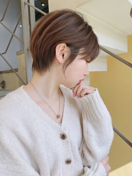 ロンド ストラーダ 心斎橋(Lond strada) ショート×ハイライト白髪ぼかし×シルキーベージュ[心斎橋]