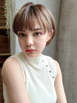 マノハル(MANOHARU) 【マノハル スタイル】ベージュ×マッシュショート