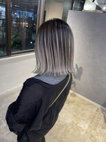 メリー オオサカ(Merly Osaka)&nbsp;色落ち◎寒色バレイヤージュ_silver ash_