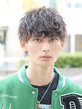 ベーア(Bar) 波打ちパーマ波巻きスパイラルパーマメンズ刈り上げマッシュ