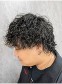 ウルフカット×ツイストスパイラルパーマ