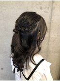 編み込みハーフアップ　北習志野
