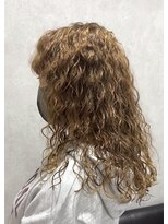 リアイス(Re:ICE) 外国人風ベージュビーチウェーブソバージュブリーチパーマ