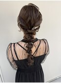 編みおろしヘアセット♪