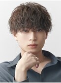 波巻きパーマメンズツイストスパイラルパーマツーブロック