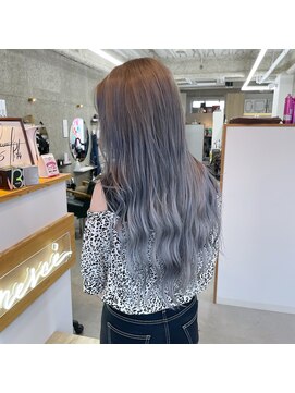 ラル(Lull) 複雑履歴からブルーシルバーに変身/アルカリ酸熱トリートメント