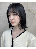韓国レイヤー/韓国風/ボブ/髪質改善/黒髪/ブリーチなし〔池袋〕