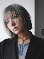 キャロルガーデンズ ボコカ 表参道(Carroll Gardens bococa)&nbsp;ボブ × 顔まわりレイヤー / グレーカラー