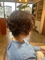 ビハインドザカーテン(BEHIND THE CURTAIN) くせ毛風無造作パーマ×ハンサムショートパーマ×春夏ヘア