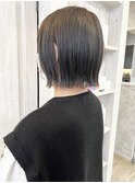 福山市Caaryナチュラルストレート外ハネタイトボブ20代30代40代
