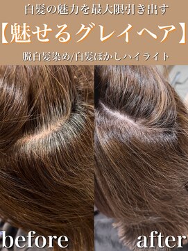 アッシュ 大泉学園店(Ash) 魅せるグレイヘア×シフォンベージュ【Ash大泉学園 横山】
