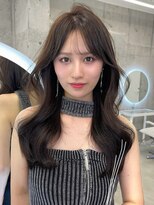 アイシー 表参道(ICY)&nbsp;韓国風くびれヘアフェイスレイヤーグレージュ後毛ミルクティー