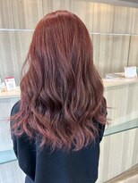 ラヴィエール(LAVIERE by R-EVOLUT)&nbsp;ブリーチなしダブルカラー　ピンク　暖色　秋カラー　柏　柏駅