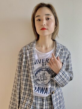 マテリア ヘアー デザイン(materia hair design) ラフな切りっぱなし