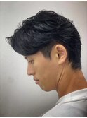おしゃれツーブロ×ニュアンスパーマ