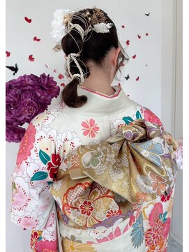 パーティー PAR-TY 芦屋店 【ヘアアレンジ】あみおろしスタイル【着付け】