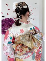 パーティー PAR-TY 芦屋店 【ヘアアレンジ】あみおろしスタイル【着付け】