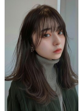 ラナ 新宿(lana) くびれヘア/ミディアム/韓国ヘア/顔まわり【lana hair 新宿】