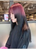 ロング韓国ヘア顔周りレイヤーおくれ毛_ba539152