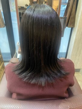 ビーチェ 小岩(Bice) 大人シンプル　ストレートボブ　髪質改善/ブラウン