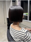 切りっぱなしボブ