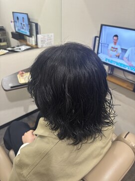 ベルポ(Bellpo) ゆるウェーブ×暗髪パープルカラー☆浦和/個室/髪質改善