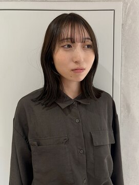 ヨーク(YOKE) 【YOKE】くびれボブチョコレートブラウン顔周りカット仙台ボブ