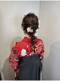 卒業式ヘア/編み下ろし/ヘアアレンジ