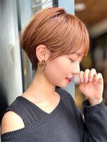 ワンバイジエクト 梅田&nbsp;似合わせショート/細めハイライト/マロンベージュ/ショートボブ