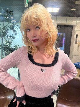 エルム 府中(yelm) 【ブロンド×ミディアム】#ハイトーン#ダブルカラー