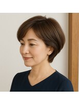 スープレックス ヘアーデザイン(SOUPREX HAIR DESIGN) ミセスエレガント艶ショートボブ 20代 30代 40代 50代 60代