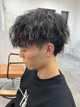 エルマーク(L-MARK) メッシュハイライトスパイラルパーマツイストパーマツーブロック