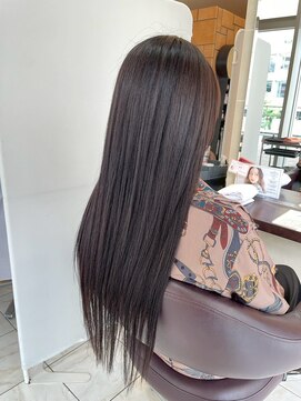 髪質改善/顔周りレイヤーカット/グレージュ[千葉/千葉駅]