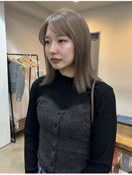 ブリーチありでつくるまろやかベージュ