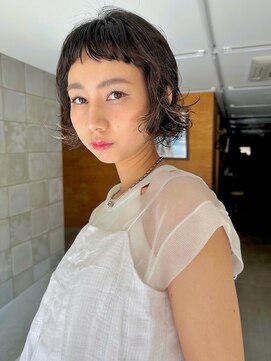 テトヘアー(teto hair) オン眉　ミニボブパーマ　ボブパーマ　抜け感パーマ　ケアパーマ