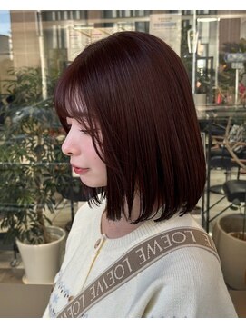 暗めピンクブラウンカラー