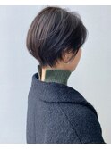 ショート×オリーブグレージュ