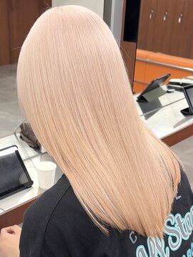 ニコ トウキョウ 渋谷(nico TOKYO) ペールオレンジダブルカラーハイトーン韓国レイヤー