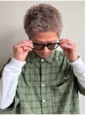 ブリーチ スパイキーショート 眉毛カット バーバー