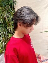 ダブルアール(RR MEN'S SALON)&nbsp;MEN’S/リバースセンターパート/ニュアンスパーマ/由比ヶ浜