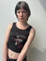ロックス バイ マグ 松本(rocks BY MAG)&nbsp;大人可愛い小顔ジャギーボブ似合わせミルクティーベージュ
