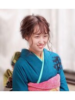 成人式・振袖　和装のゆるアップ