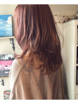 ヘアーデザイン シュシュ(hair design Chou Chou by Yone) ☆chouchou☆レイヤー×ピンクベージュ